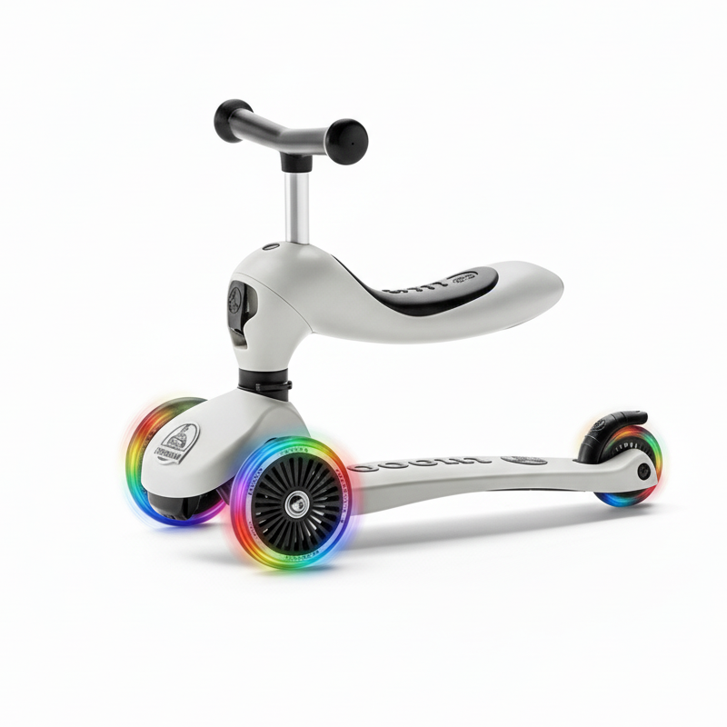 Coochi 2-in-1 Convertible Balance Bike and Scooter, Suitable for Children 1–6 Years