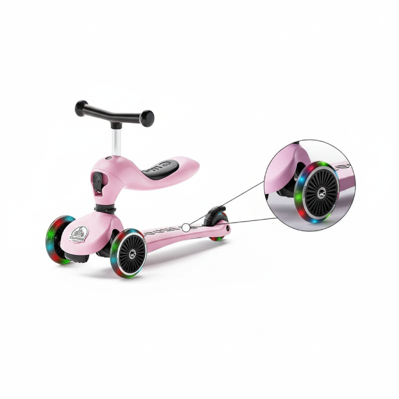 Coochi 2-in-1 Convertible Balance Bike and Scooter, Suitable for Children 1–6 Years