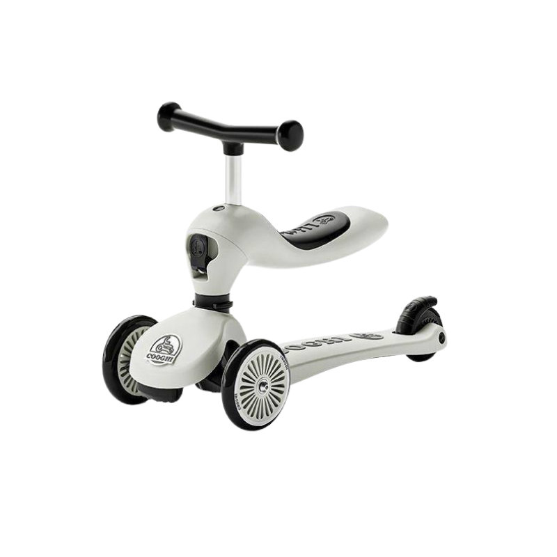 Coochi 2-in-1 Convertible Balance Bike and Scooter, Suitable for Children 1–6 Years