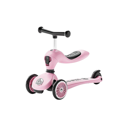 Coochi 2-in-1 Convertible Balance Bike and Scooter, Suitable for Children 1–6 Years