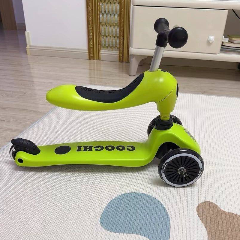 Coochi 2-in-1 Convertible Balance Bike and Scooter, Suitable for Children 1–6 Years