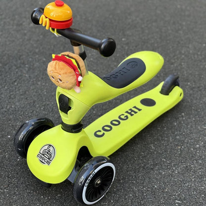 Coochi 2-in-1 Convertible Balance Bike and Scooter, Suitable for Children 1–6 Years
